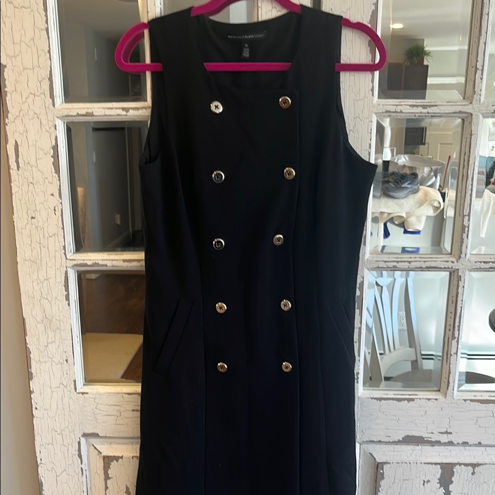 White House Black Market Elegant Black Sleeveless Dress
